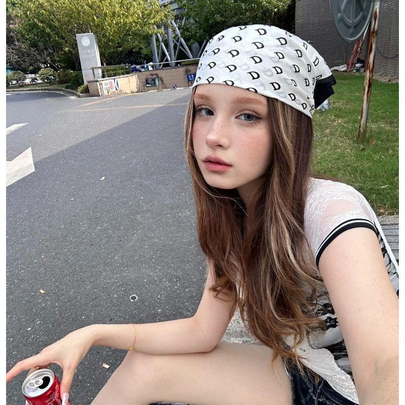 Retro European American Style Headscarf Early Ancient Sweet Cool Sexy Hair Towel Hip Hop Cycling Square Scarf Photo Props Hair Band Decoration