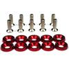 10pcs Car Modified Hex Fasteners Fender Washer Bumper Engine Concave Screws Aluminum Fender Washers and M6 Bolt