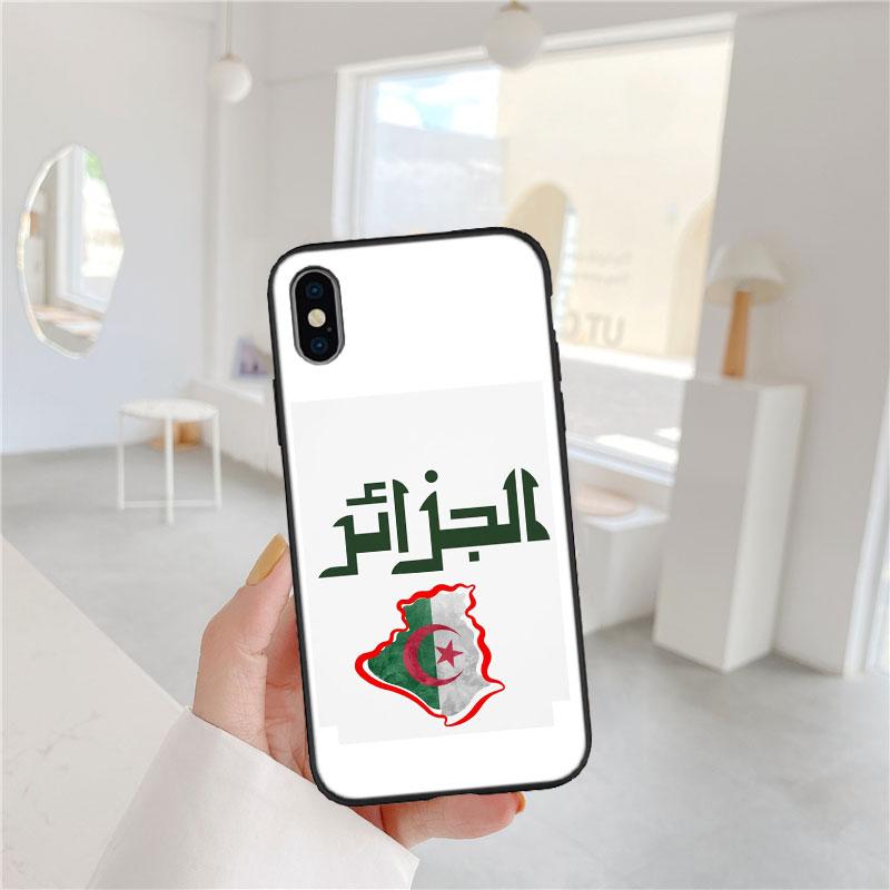 CJ2 Algerian Passport Flag Soft Shell Phone Case for Redmi Note 10 11 12 Pro Max 10S 10C 10T 11A 11S 12S 12C