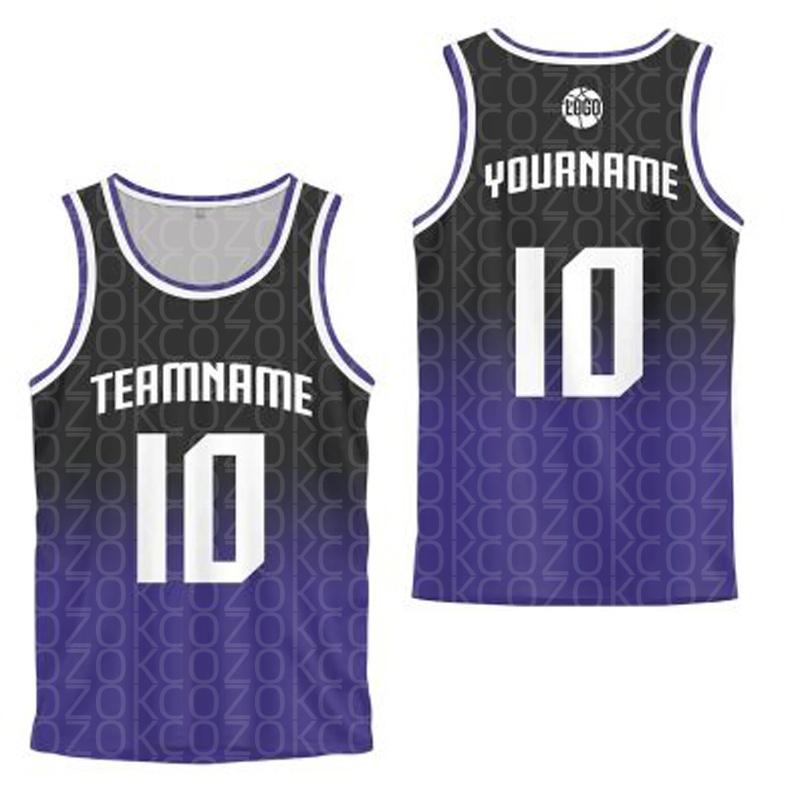 Custom Purple Basketball Jersey Tank Tops Women Jersey Personalized Team Unisex Top