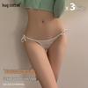 Женские бесшовные хлопковые трусики-стринги - 3 штуки