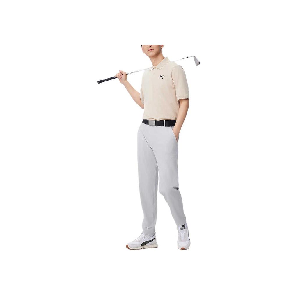 Puma Esspique Ss25 Дышащая Влагоотводящая Прохладная Удобная Футболка-поло с коротким рукавом Мужская Футболки-поло Овсянка 690242-96