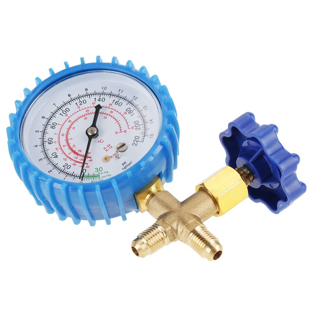 Manifold Freon Gauge High Low Pressure Gauge for Air Conditioner R410A R22 R134A R404A