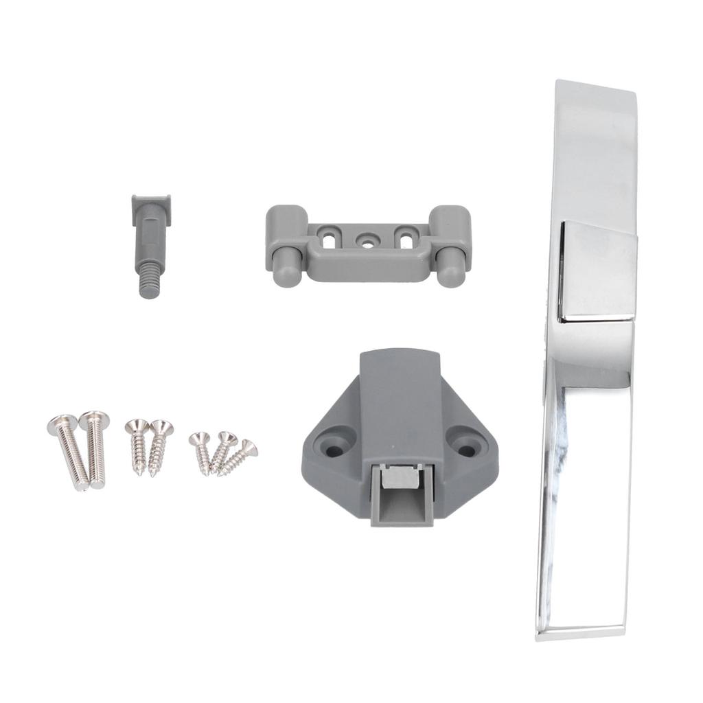 Handle Lock Arc Hanging Door Pull Type Button Lever for RV Drawer Yacht Cabinet Sojourn