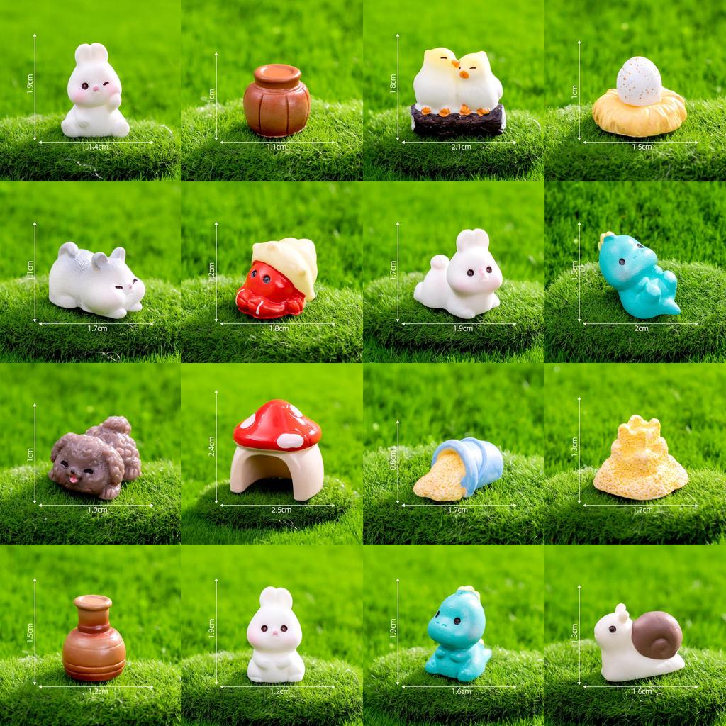 Cute Mini Resin Animal Figurines For Fairy Garden And Creative Landscaping