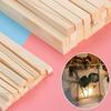Для моделей игрушек Щепа для строительства Резьба по дереву Ручная работа Деревянная палка Квадратная дубинка Изделия из пробкового дерева