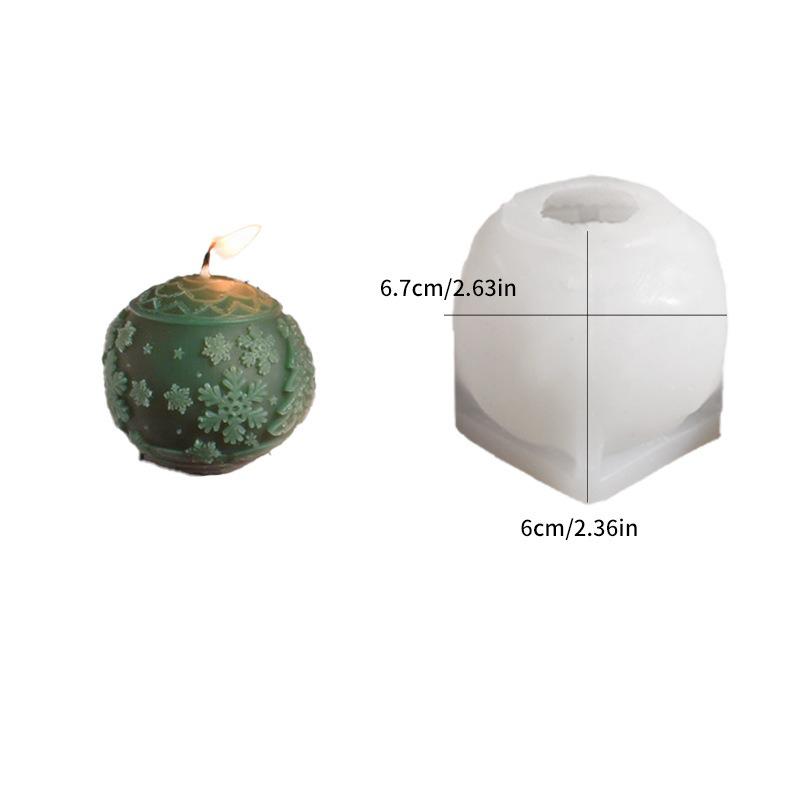 Форма для свечи «Рождественская елка» Безопасная Рождественская 3D рельефная форма для свечи Форма для гипсового орнамента Нетоксичная Для рождественских украшений дома