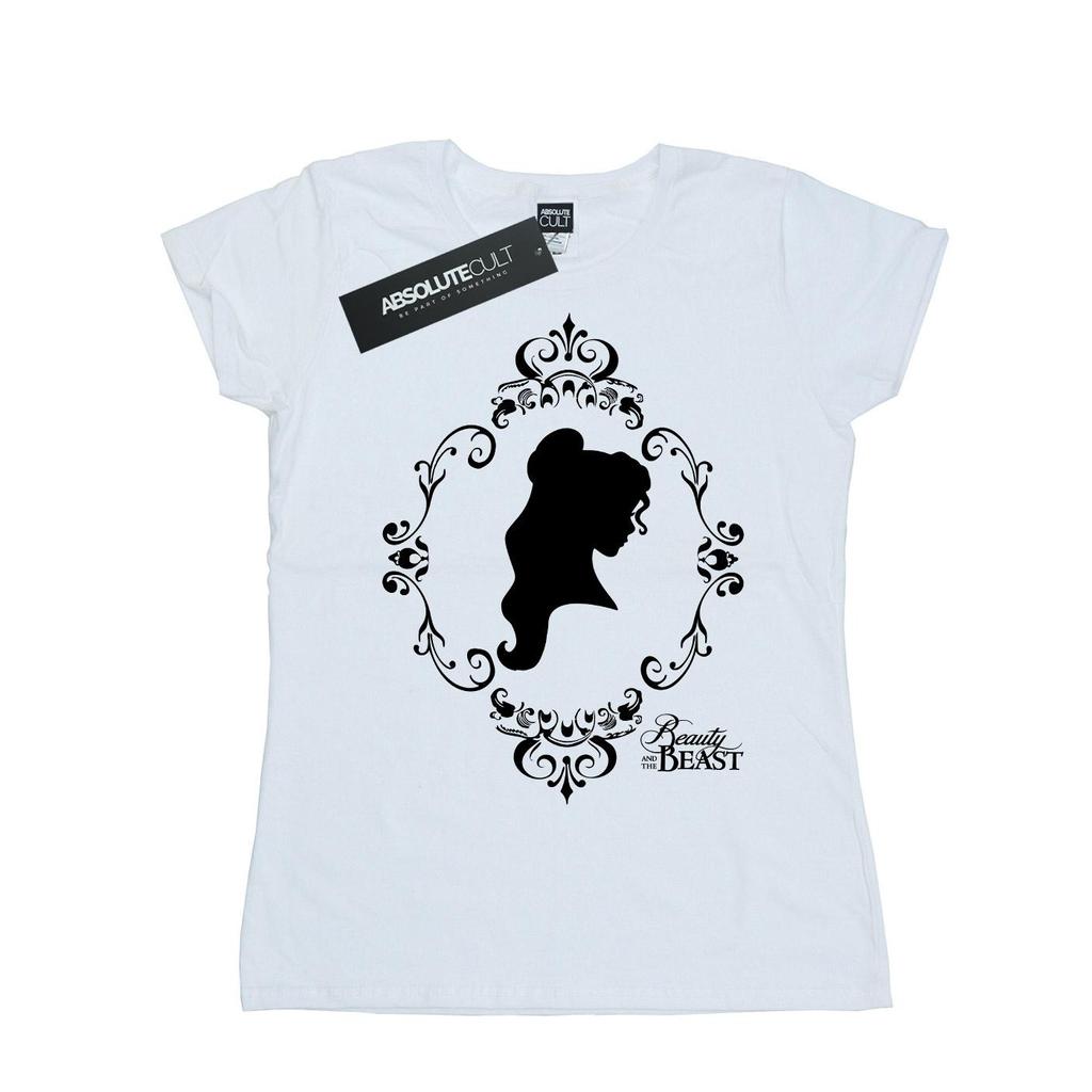 Disney Princess Womens/Ladies Belle Silhouette Cotton T-Shirt