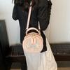 Сегодняшняя популярная маленькая сумка женская новая универсальная сумка через плечо лето изысканная портативная маленькая круглая сумка