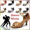 Fashion Women Ballroom Tango Shoes Latin Dance Shoes Party Mid-heeled Shoes