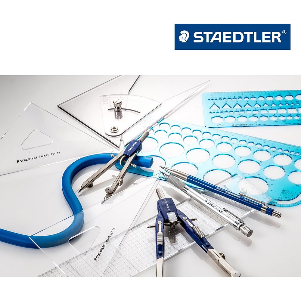 Линейка-угольник Staedtler для резки с желобом 45см 962 07-45