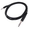 6.35mm TRS Stereo Male to 3.5mm Male Plug Aux Cable Cord 1.8m 1/4" to 1/8" Connection Cord for Power Amplifier Equalizer