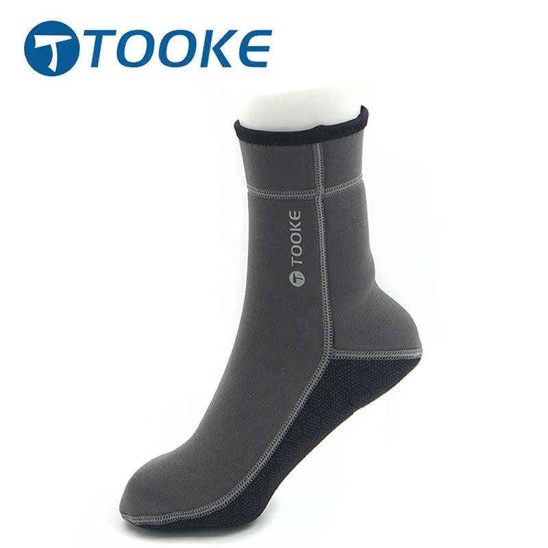 Custom Logo Keep Warm 3mm Neoprene Scuba Freediving Long Diving Socks for Beach Outdoor Sports