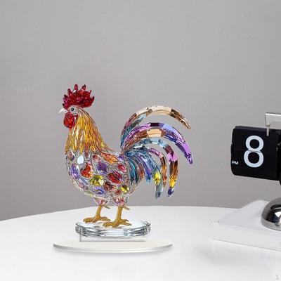 2D Петух Акриловая Вывеска Декоративная Табличка Уникальный Орнамент Курица Плоский С Основанием Для Кафе