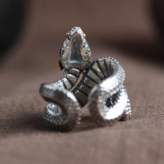 Мужское кольцо Python в стиле ретро, ​​регулируемая деталь, гладкое, с хорошим открытием, индивидуальное кольцо на палец, вечерние