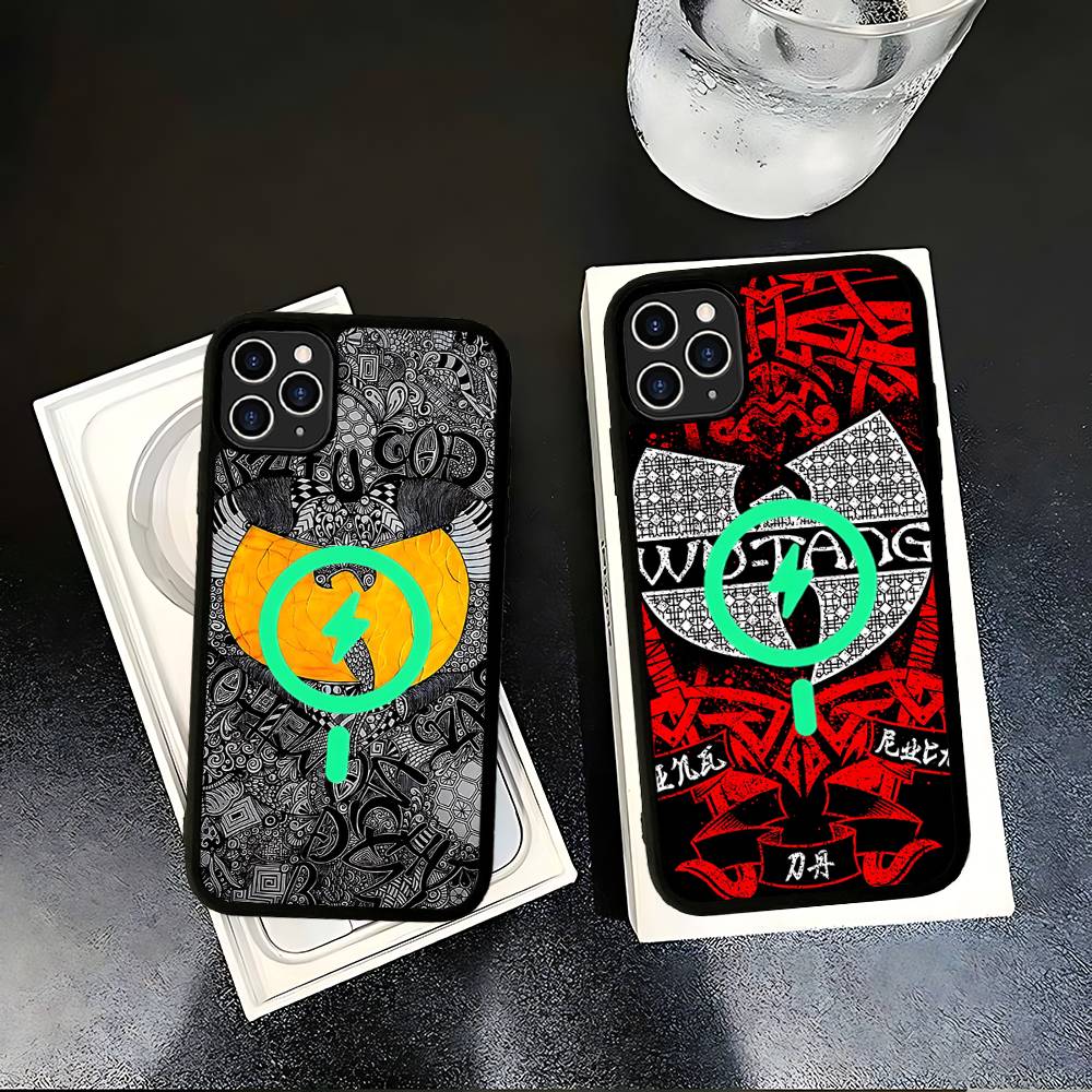 Модные Тренды WU-T-TANG CLANs Магнитный Матовый Чехол Для Телефона Для IPhone 16 17 15 14 13 12 11 Для Magsafe Беспроводной Зарядки Обложка