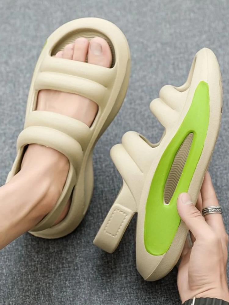 Fashion Rubber Male Shoe Beach Ultralight Buy High Quality Outdoor Japanese Luxury Designer Summer 2025 Non-slip Adult 39 H Men's Sandal
