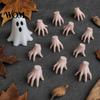 Halloween Theme Party Decor Mini Crawling Hand Ornaments, Realistic Palm Props, Spooky Ornaments Scary Tabletop Horror Accents for Haunted House Micro