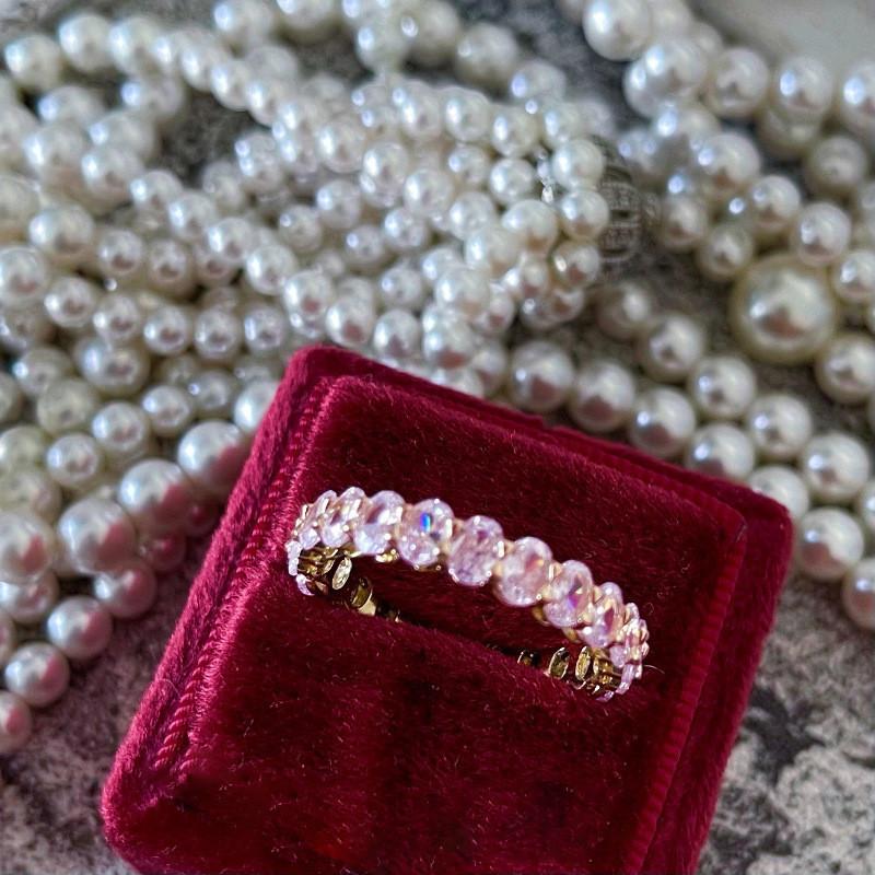 Elegant Fashionable Open Adjustable Ring For Women Featuring Vibrant Colorful Diamonds