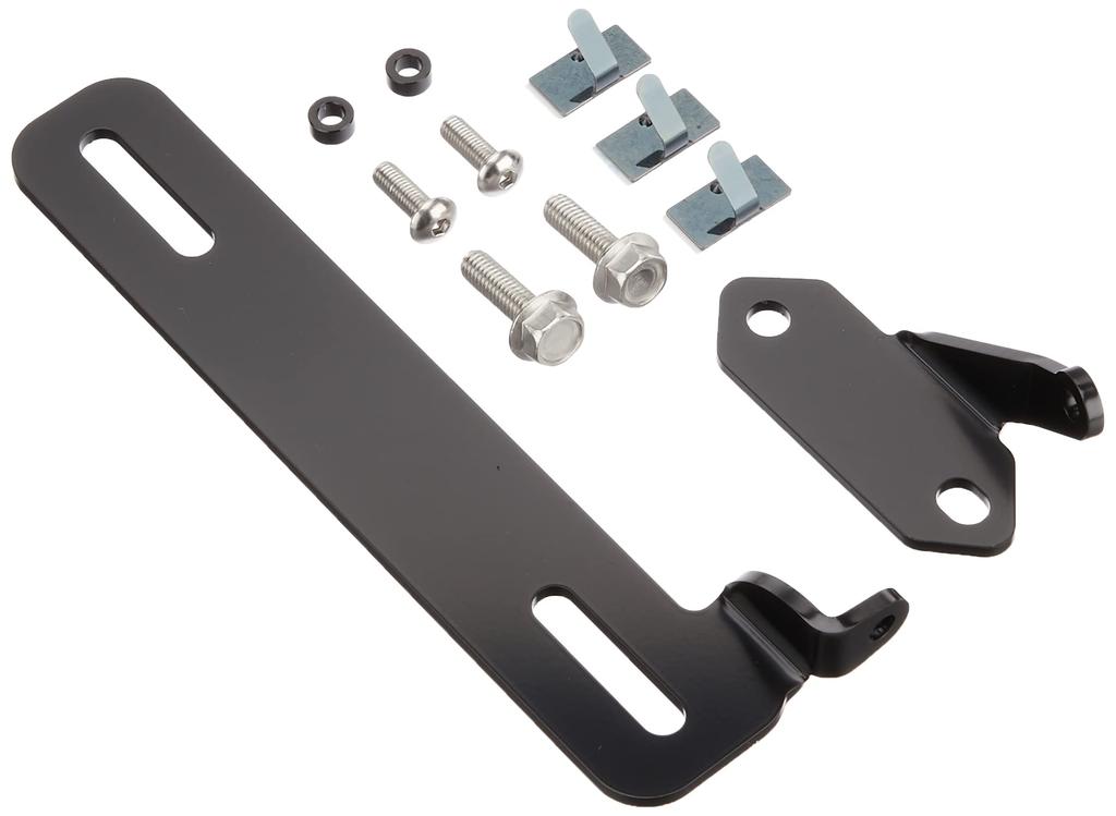 Kijima Motorcycle Parts Dash Cam Brackets, Front and Rear Set, Steel, Black, for Ninja 250/400 ('18-), 304-5181