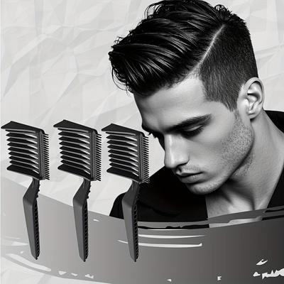 Мужская электрическая машинка для стрижки волос стрижка расческа с плоской головой наклонное позиционирование расческа для стрижки ручная