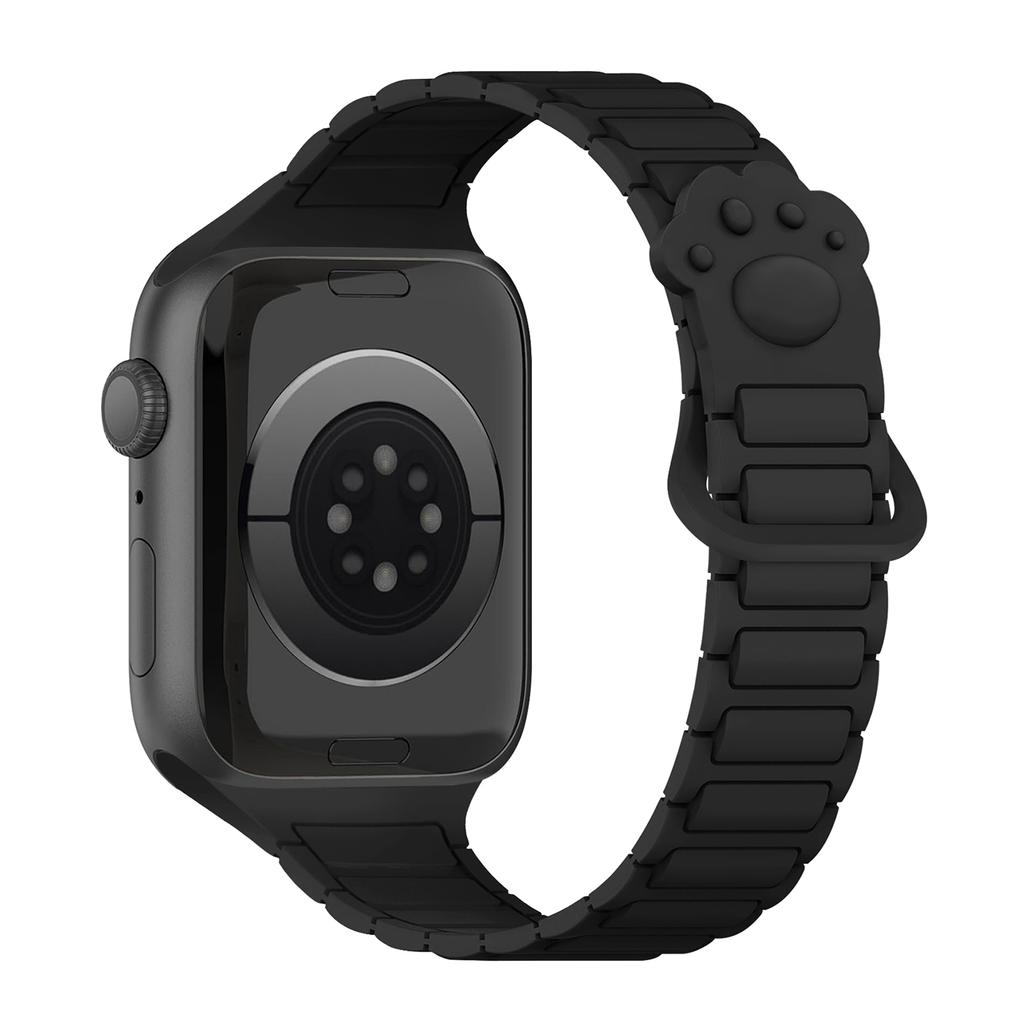 Magnetic Silicone Small claws Strap for Apple watch Bands Ultra 3 49mm 38mm 46mm 45mm 40mm 42mm 41mm correa Bracelet iWatch 11 10 SE 9 8 7 6