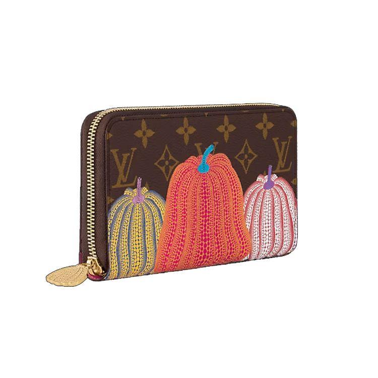Louis Vuitton X Yayoi Kusama Zippy Wallet Colorful Pumpkin Monogram Women wallet Multicolor M82106