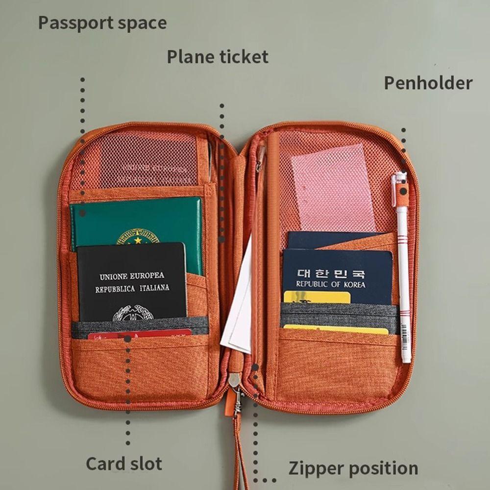 RFID Паспортная сумка Семейные карты Билеты Органайзер Новый держатель паспорта Дорожные аксессуары