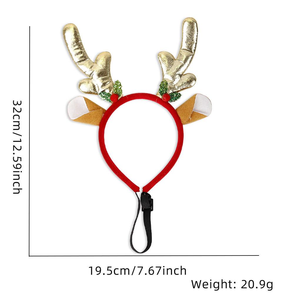 Очаровательная Рождественская Коллекция Повязок на Голову для Питомцев Ярких Праздничных Цветов для Собак