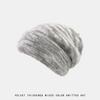 New mixed-color headgear double-layer thickened warm, windproof, high elastic, skin-friendly knitted fabric, color headgear
