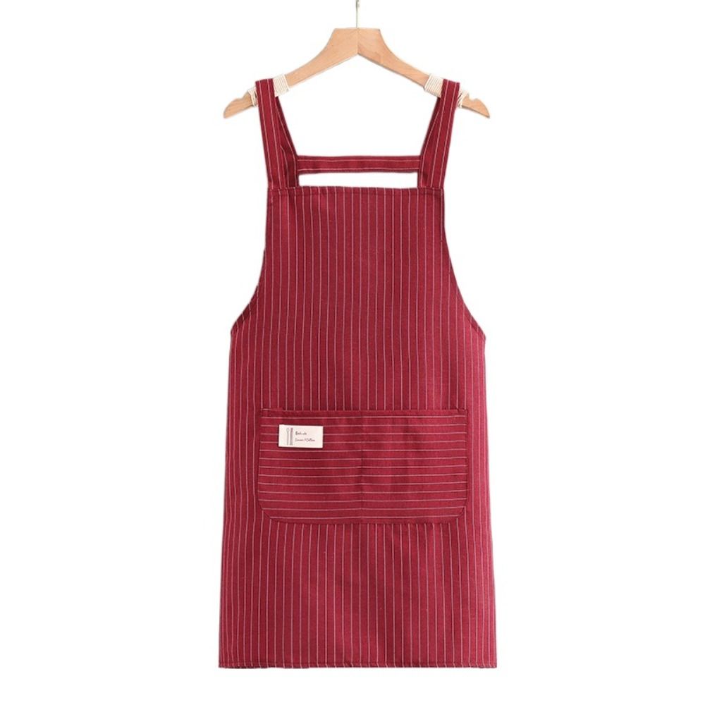 Аксессуары для уборки Кухонный фартук из хлопчатобумажной ткани Фартук для кофейни для мужчин и женщин