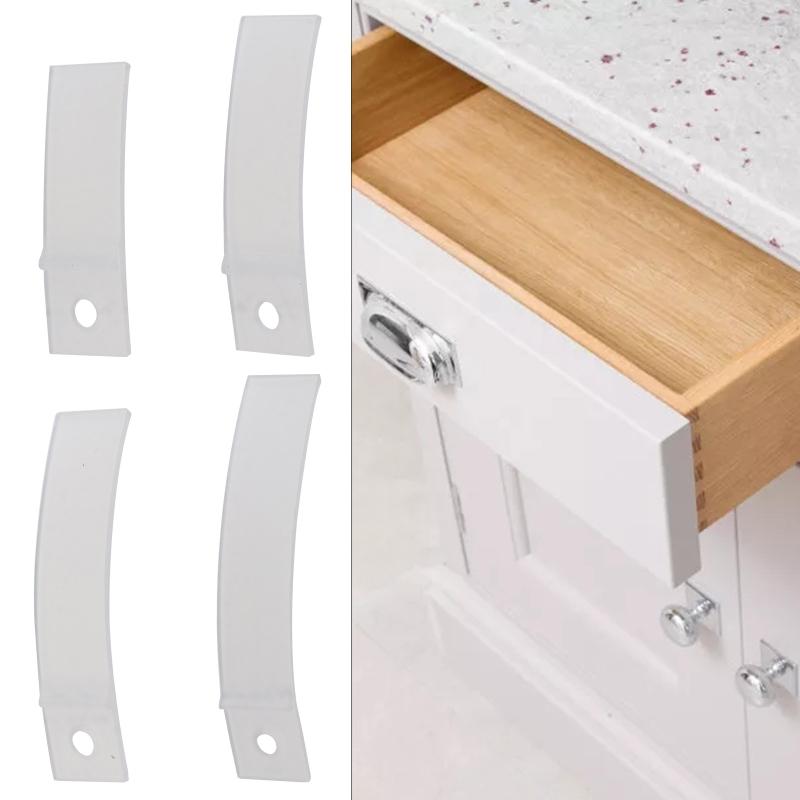 10 Pcs Clear Plastic Drawer Stops Replacement Dresser Drawer Stoppers Drawer Bottom Repair Tool Easy Installation