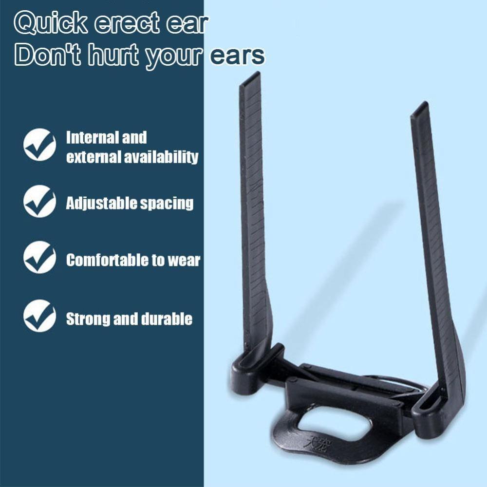 Аксессуары для собак, черные принадлежности для собак, прочный инструмент для поддержки, подставка для ушей добермана, подставка для ушей собаки