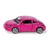 Véhicule Miniature - Volkswagen - Beetle - Rose Fluo - Autocollants Fleurs - 3 Ans Et Plus
