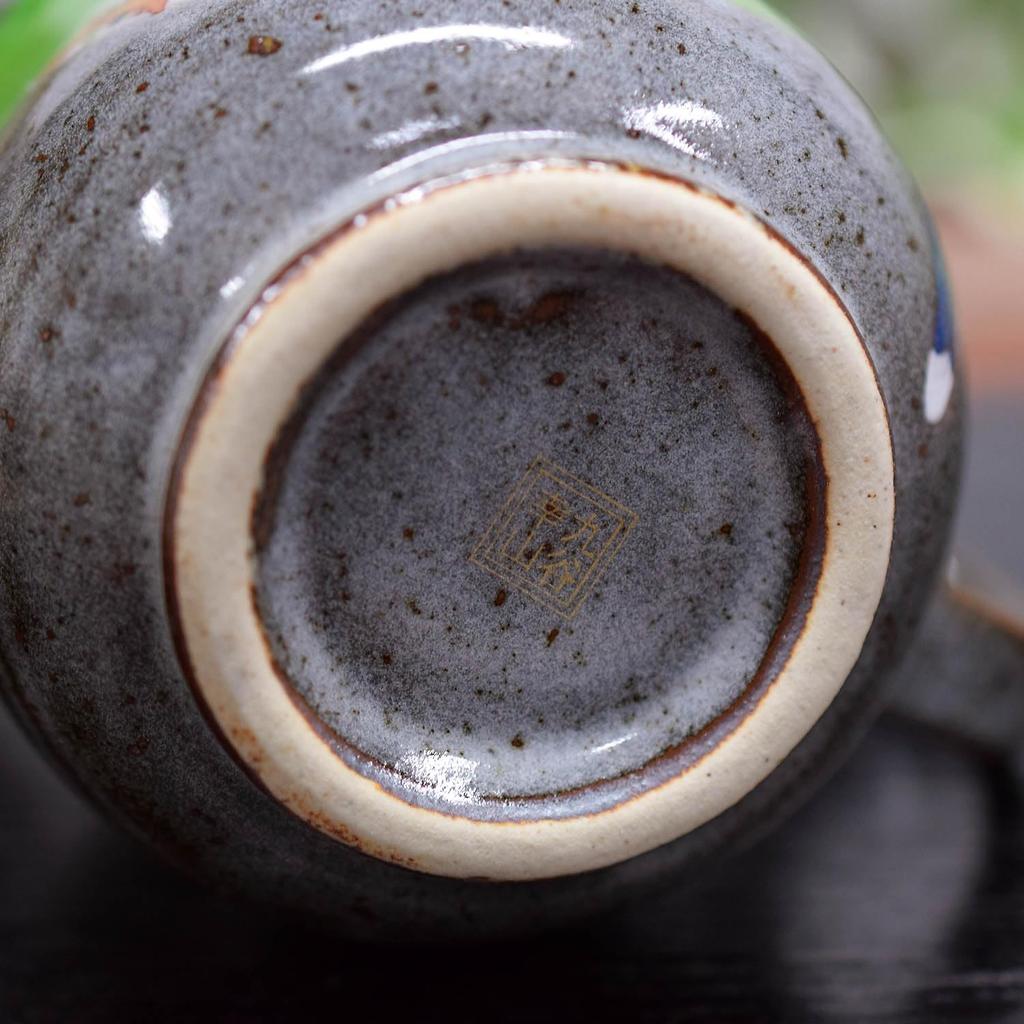 Waza no Kura Стильный набор пар кружек Kutani Ware Цветы дикой вишни и птицы Керамика Роскошная брендовая посуда Сделано в Японии