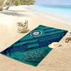 Name Custom Seattle mariners Print Beach Towel, Large Soft Quick Dry Towel for Beach Camping Swimming
