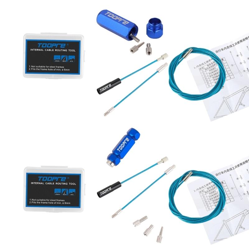 Инструмент для прокладки внутренних тросов велосипеда Комплект тросов тормоза, переключения, гидравлики Руководство по установке тросов в раму велосипеда