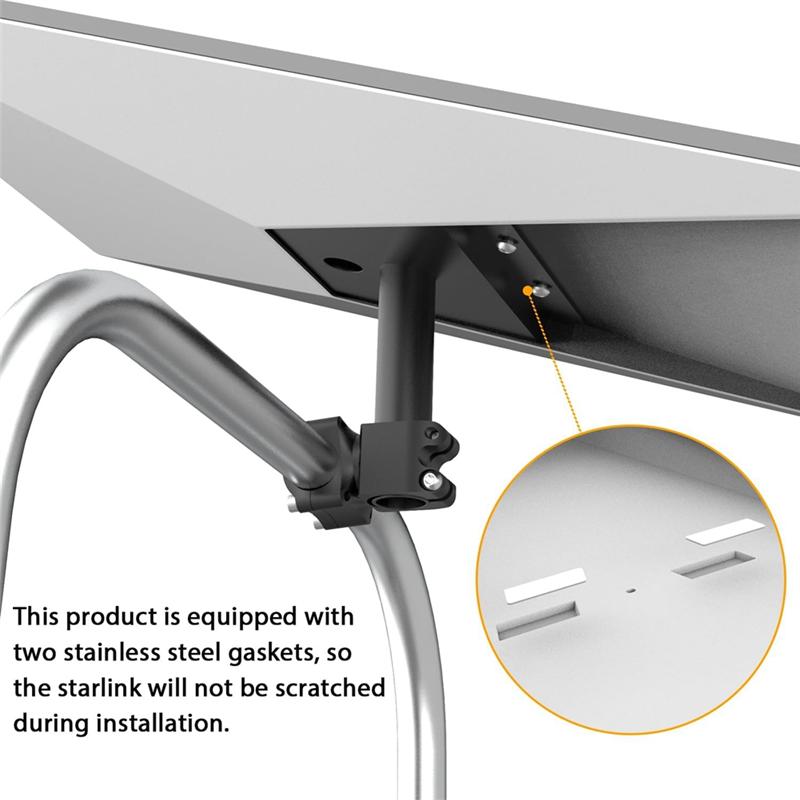 For Starlink Gen 3 Rv Ladder Mount,Roof Rack Mount,Pole Clamp Mount For Pole/Yacht/Camper,For Starlink Gen 3 Mount Kit-A87Q