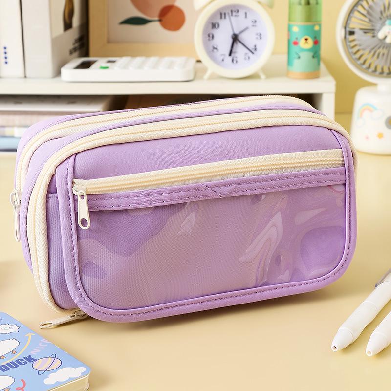 Пенал-органайзер большой вместимости с девятью отделениями 'Панда' для девочек-подростков - издание 2024 года