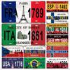 Город Вашего Места Металлическая Жестяная Табличка Винтажная Городская Табличка Декор для Бара, Стены, Париж Нью-Йорк Берлин Подарочный Постер Разные Регионы