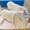 Summer New Fashion White Shoes Women's In Hong Kong Style Design All-Matching and Lightweight Casual Sneakers Women