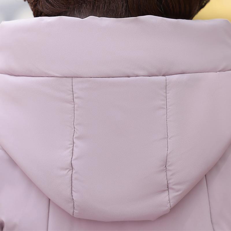 Plus Size Middle Age Women's Long Down Coats Winter Vintage Parkas Hooded Elegant Thick Warm Puffer Jackets Woman Outerwears