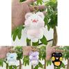 Sweet Plush Cat Keychain Adorable Animal Doll For Stylish Bag And Key Accessories In Soft Shades