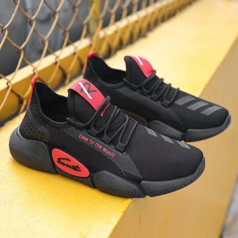 New Men's Shoes Autumn Casual Shoes Men's Trend Sports Shoes Men's Shoes Fly-woven Breathable Mesh Cloth Shoes