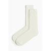 Носки HM Rib Knit белые