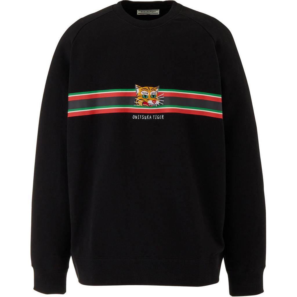 Onitsuka Tiger SWEAT TOP Sweatshirt Unisex Black 2183B378-001