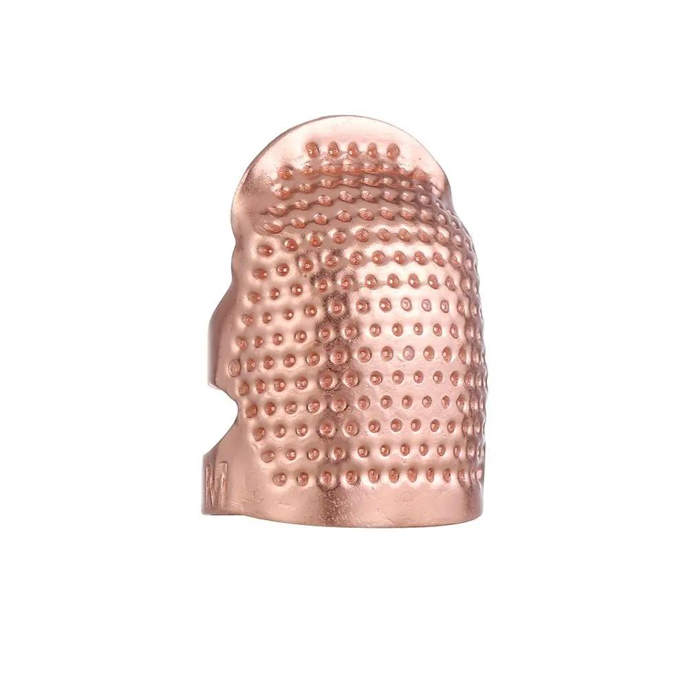 Adjustable Vintage Sewing Thimble Handmade Non-slip Embroidery Against Ring Needle Presser Metal Needle Hoop Finger Protector