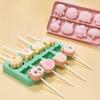 Porous Animal Silicone Lollipop Mold Princess Cheese Stick Making Tool Chocolate Candy Ice Mould Party Snack Children's Day Gift