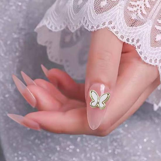 Красивые Подвески Для Ногтей Бабочки Сияющие Нежной Декоративной Формы