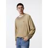 GXG Men's Khaki Spray-Painted Crew Neck Sweatshirt